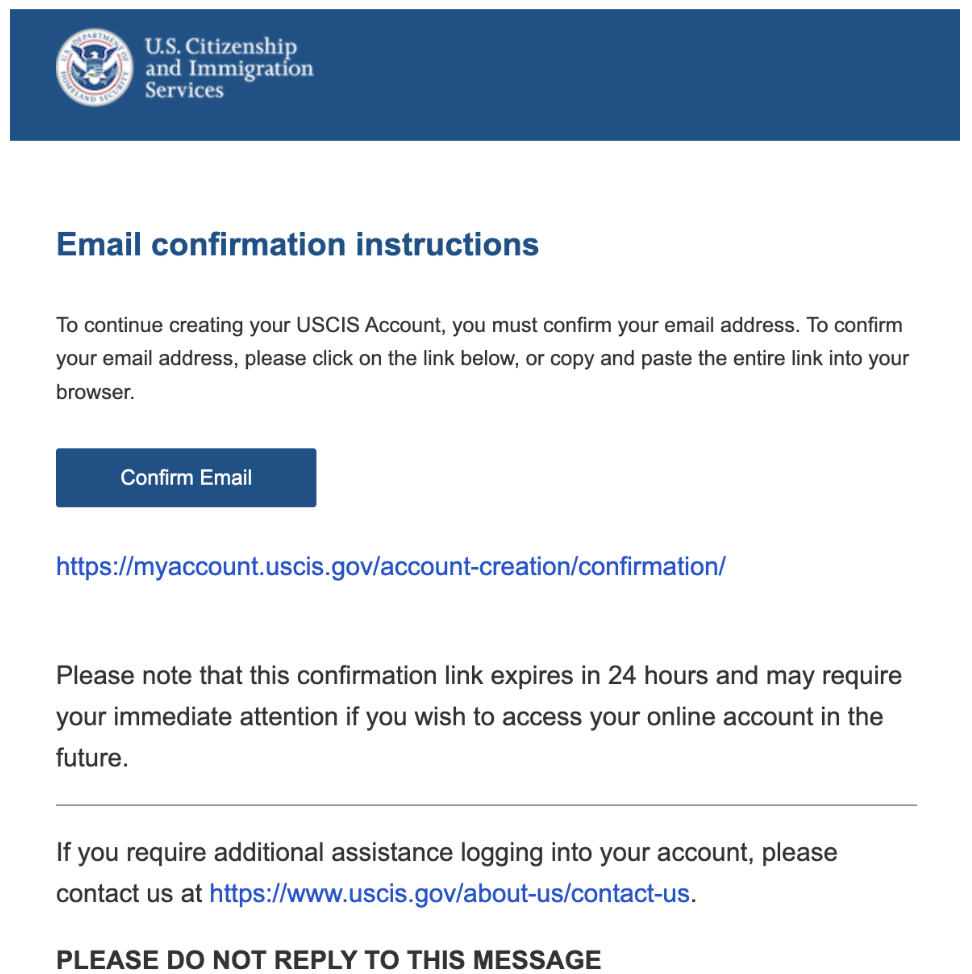  Il s'agit de l'e-mail de confirmation.