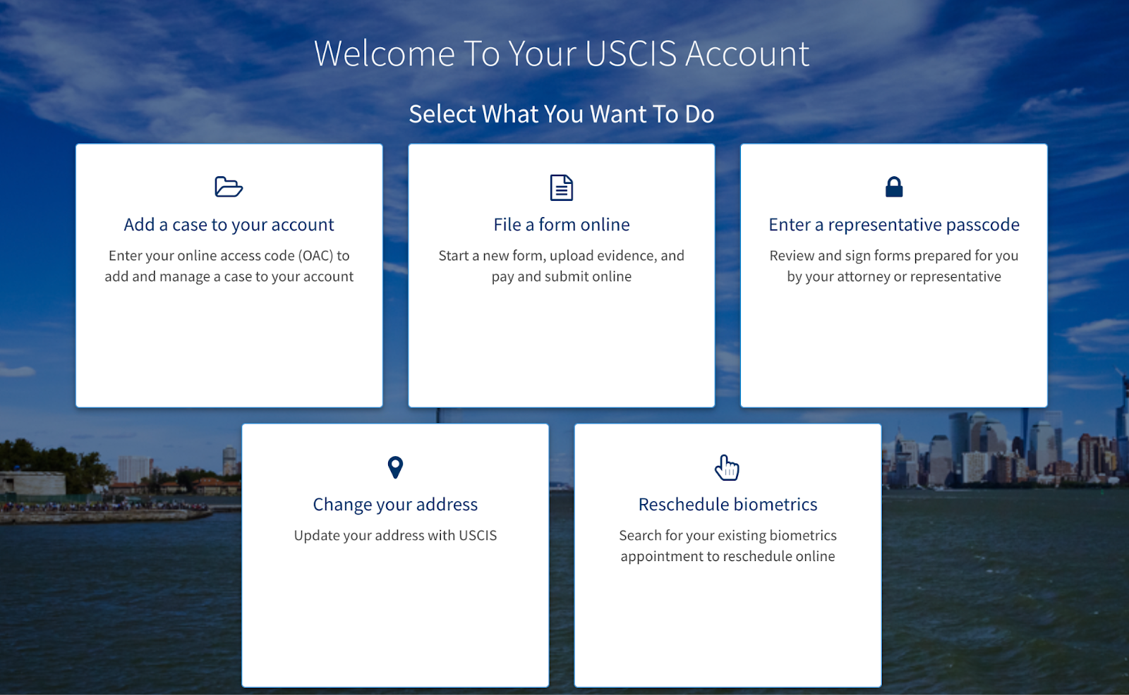  il s'agit d'une page USCIS qui vous permet de remplir des formulaires.