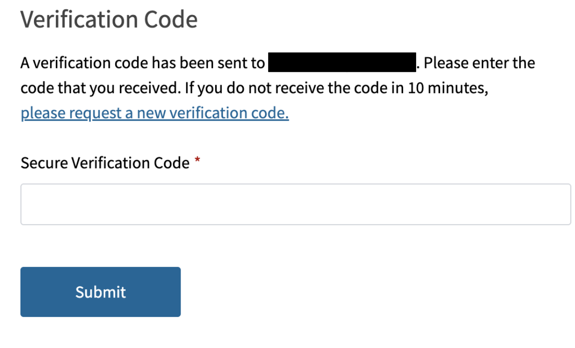 Il s'agit de la page du code de vérification.